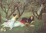 Gemälde Reproduktion von James Tissot Frühling