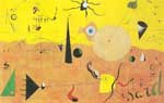 Gemälde Reproduktion von Joan Miro Katalanische Landschaft