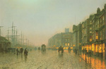 Gemälde Reproduktion von John Atkinson Grimshaw Liverpool von Waxing