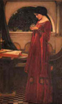 Gemälde Reproduktion von John William Waterhouse Der kristalline Ball