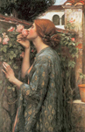 Gemälde Reproduktion von John William Waterhouse Die Seele der Rose