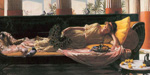 Gemälde Reproduktion von John William Waterhouse Dolce far niente