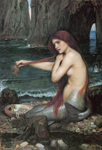 Gemälde Reproduktion von John William Waterhouse Eine Meerjungfrau