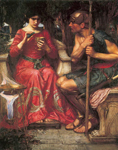 Gemälde Reproduktion von John William Waterhouse Jason und Medeau