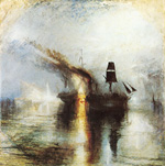 Gemälde Reproduktion von Joseph Mallord William Turner Frieden-Bestattung auf See