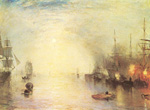 Gemaelde Reproduktion von Joseph Mallord William Turner, Keelmen gleiten in der Nacht