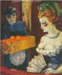 Gemälde Reproduktion von Kees van Dongen Frau und orangefarbener Verkäufer