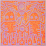 Gemälde Reproduktion von Keith Haring Ohne Titel 1984b