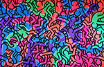 Gemälde Reproduktion von Keith Haring Ohne Titel 1986