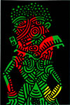 Gemälde Reproduktion von Keith Haring Ohne Titel 1986b