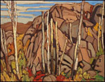 Gemälde Reproduktion von Lawren Harris Land nördlich des oberen Sees, Algioma