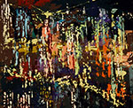 Gemälde Reproduktion von Leroy Neiman Die Skyline von New York