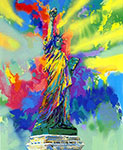 Gemälde Reproduktion von Leroy Neiman Lady of Liberty