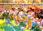 Gemälde Reproduktion von Leroy Neiman Superbowl of Silver