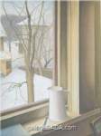 Gemälde Reproduktion von Lionel FitzGerald Aus dem Fenster oben der Winter