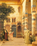 Gemälde Reproduktion von Lord Frederic Leighton Altes Damaskus-Judenviertel