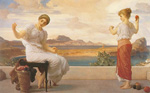 Gemälde Reproduktion von Lord Frederic Leighton Wickeln Sie den Haut