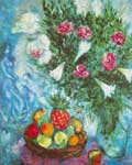 Gemälde Reproduktion von Marc Chagall Früchte und Blumen