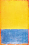 Gemälde Reproduktion von Mark Rothko Gelb, Blau auf Orange