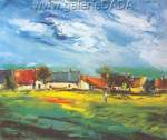 Gemälde Reproduktion von Maurice de Vlaminck Dorf