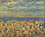 Gemaelde Reproduktion von Maurice Prendergast, Der Strand von St. Malo