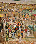 Gemälde Reproduktion von Maurice Prendergast The Palladian Bridge