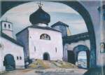 Gemälde Reproduktion von Nicholas Roerich Altes Pskov