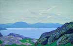 Gemälde Reproduktion von Nicholas Roerich Die Vögel des Morgens