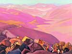 Gemälde Reproduktion von Nicholas Roerich Mongolei