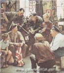 Gemälde Reproduktion von Norman Rockwell Der Held des Krieges