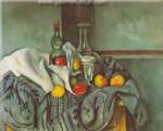 Gemälde Reproduktion von Paul Cezanne Stilleben mit Pfefferminzflasche