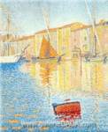 Gemaelde Reproduktion von Paul Signac, Die Red Boje von Saint-Tropez