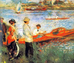 Gemaelde Reproduktion von Pierre August Renoir, Die Yacht-Party in Chatou