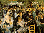 Gemälde Reproduktion von Pierre August Renoir Moulin de la Galette