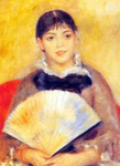 Gemälde Reproduktion von Pierre August Renoir Mädchen mit Fan