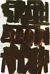 Gemälde Reproduktion von Pierre Soulages Gemälde vom 20. November 56