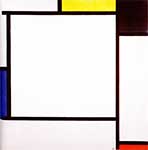 Gemälde Reproduktion von Piet Mondrian Zusammensetzung 2