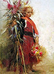 Gemälde Reproduktion von Pino Daeni Kind einer Blume