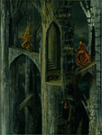 Gemälde Reproduktion von Remedios Varo Architektur