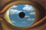 Gemälde Reproduktion von Rene Magritte Der falsche Spiegel