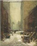 Gemälde Reproduktion von Robert Henri Schnee in New York