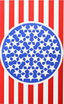 Gemälde Reproduktion von Robert Indiana Neues glorifizierendes Banner von American Dream