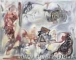 Gemälde Reproduktion von Roberto Matta Morthologie des Verlangens