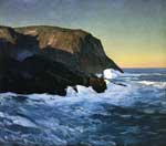 Gemaelde Reproduktion von Rockwell Kent, Headland und Meer