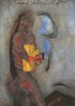 Gemaelde Reproduktion von Rufino Tamayo, Serenata la Luna