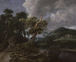 Gemälde Reproduktion von A Commission Ruisdael