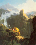 Gemälde Reproduktion von Thomas Cole St. John in der Wildnis