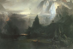 Gemälde Reproduktion von Thomas Moran Der Geist der Indianer