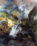 Gemälde Reproduktion von Thomas Moran Kinder des Berges