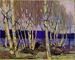 Gemälde Reproduktion von Tom Thomson Abend, Kanu Lake